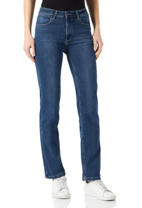 Wrangler High Rise Straight Stretch Jeans Hudson