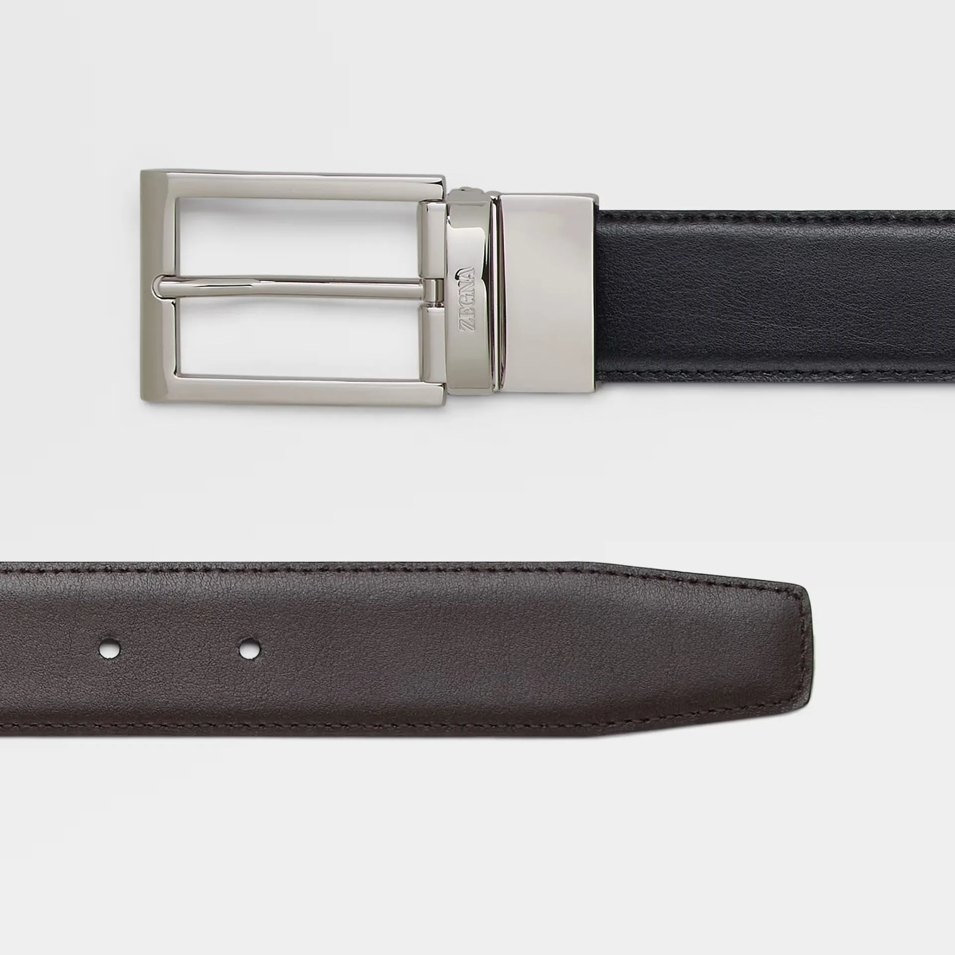 Zegna Reversible Leather Belt